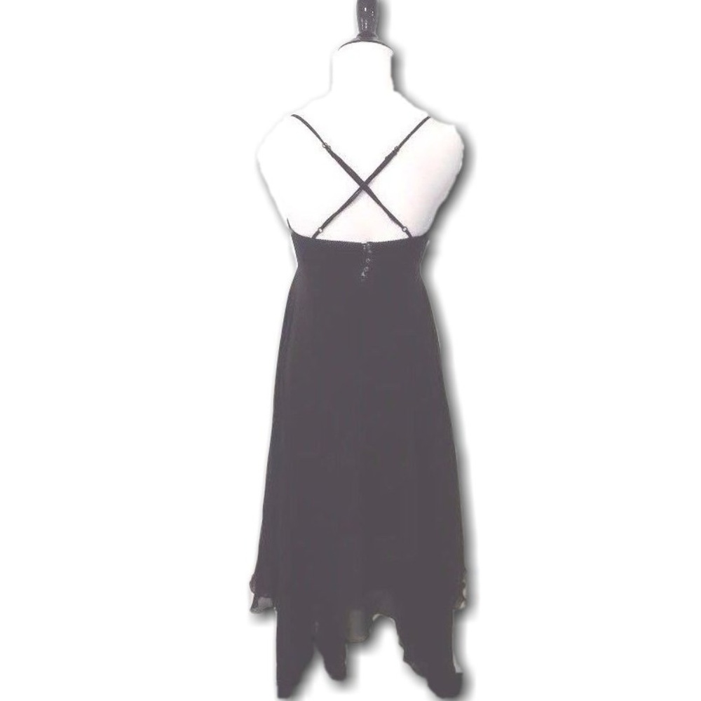 Betsey Johnson Evening 100% Silk Cocktail Dress 2 - Picture 4 of 6